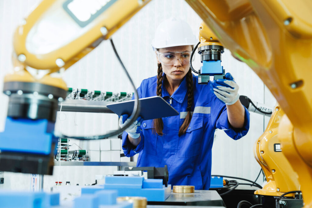 robots colaborativos mujer