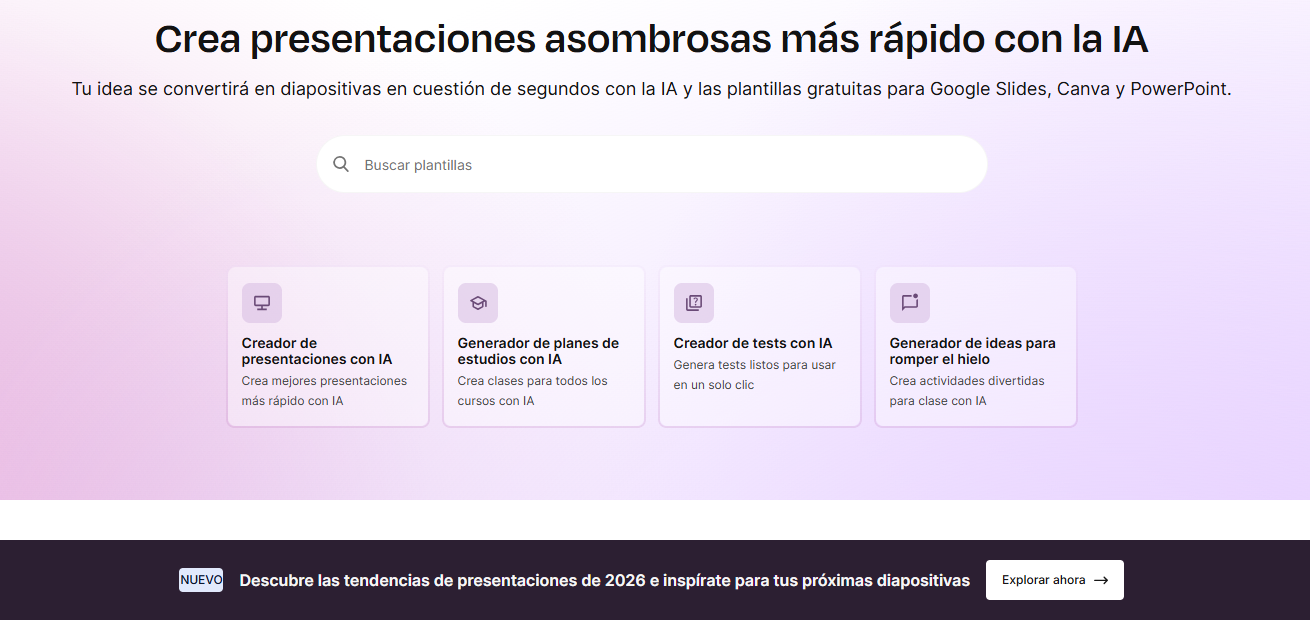 Las 5 mejores herramientas para crear PPT con IA en 2026
